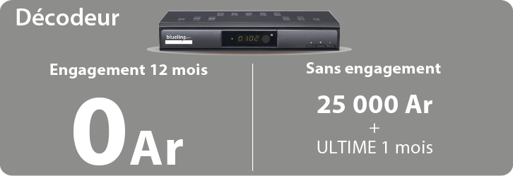 Décodeur Tana Décodeur blueline TV Antananarivo à 0Ar